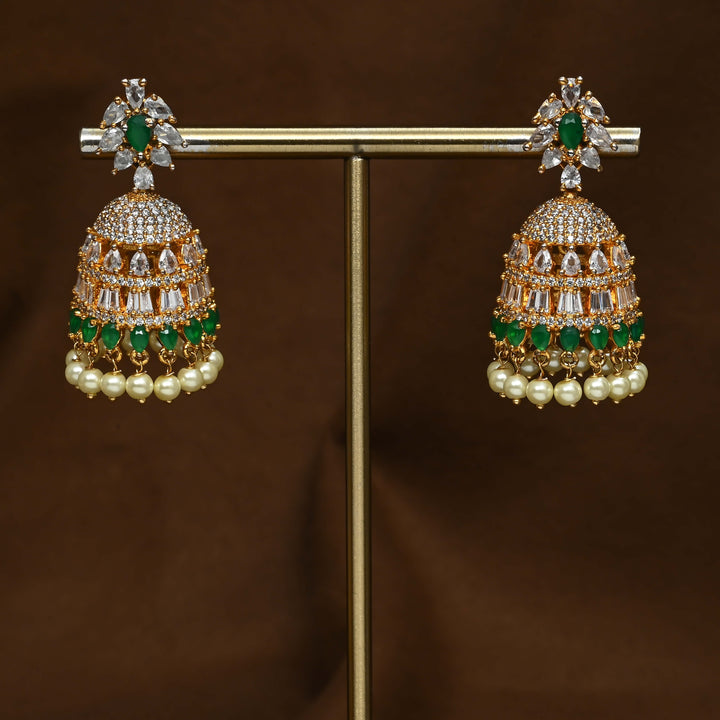 CZ Emerald Earrings