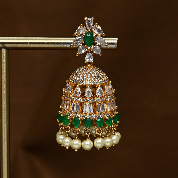 CZ Emerald Earrings