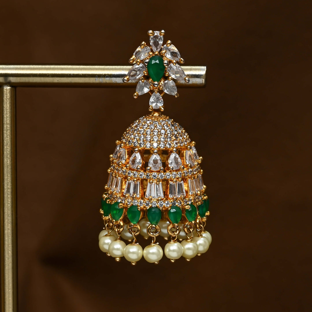 CZ Emerald Earrings