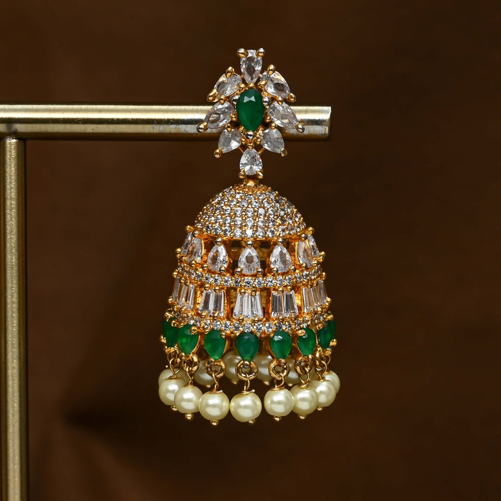 CZ Emerald Earrings