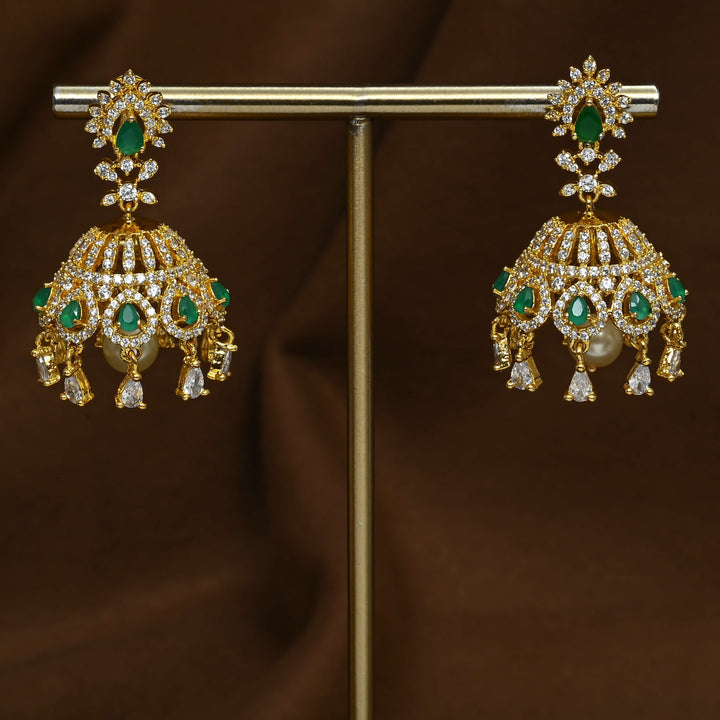 CZ Emerald Earrings