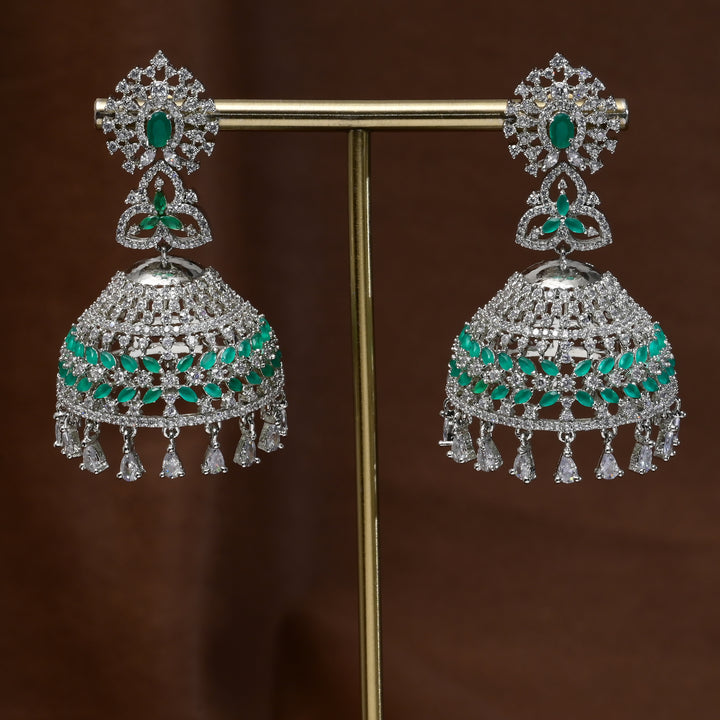 CZ Jhumka Earrings
