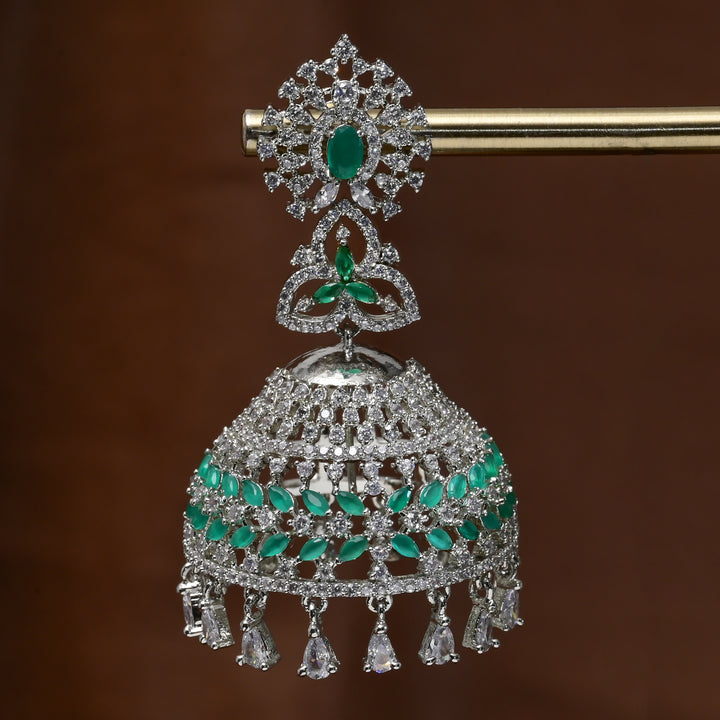 CZ Jhumka Earrings