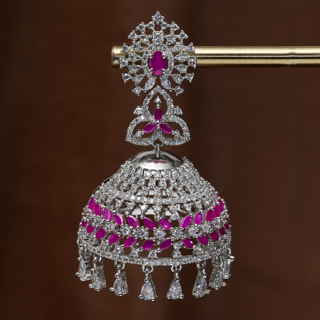CZ Jhumka Earrings