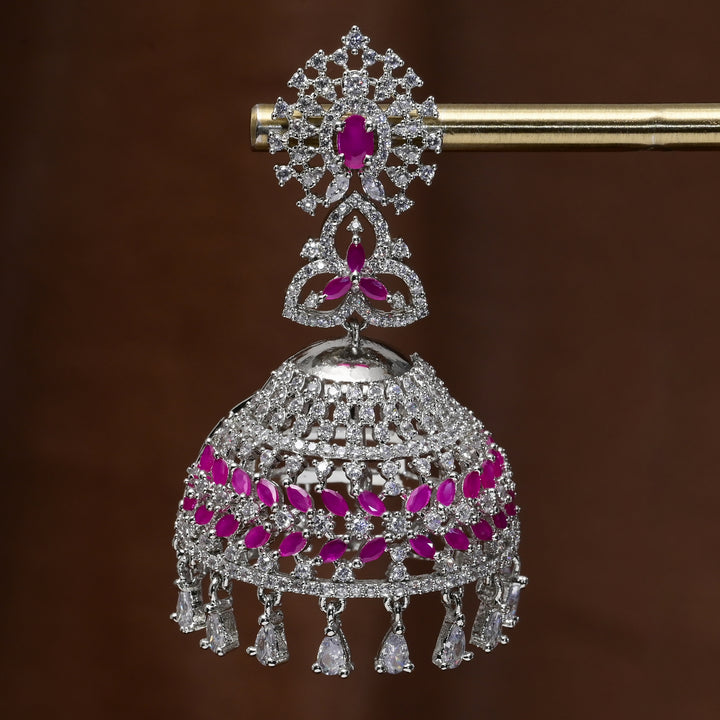 CZ Jhumka Earrings