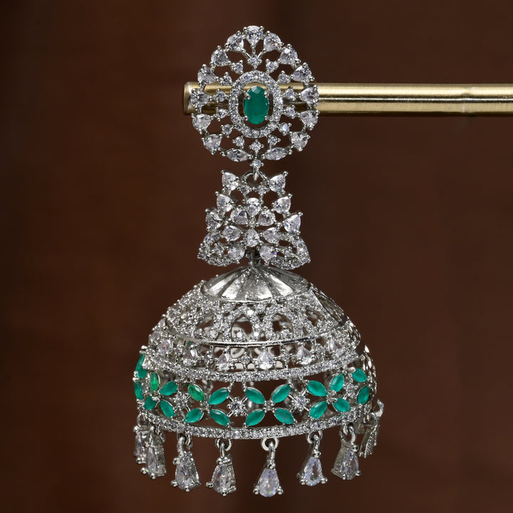 CZ Jhumka Earrings