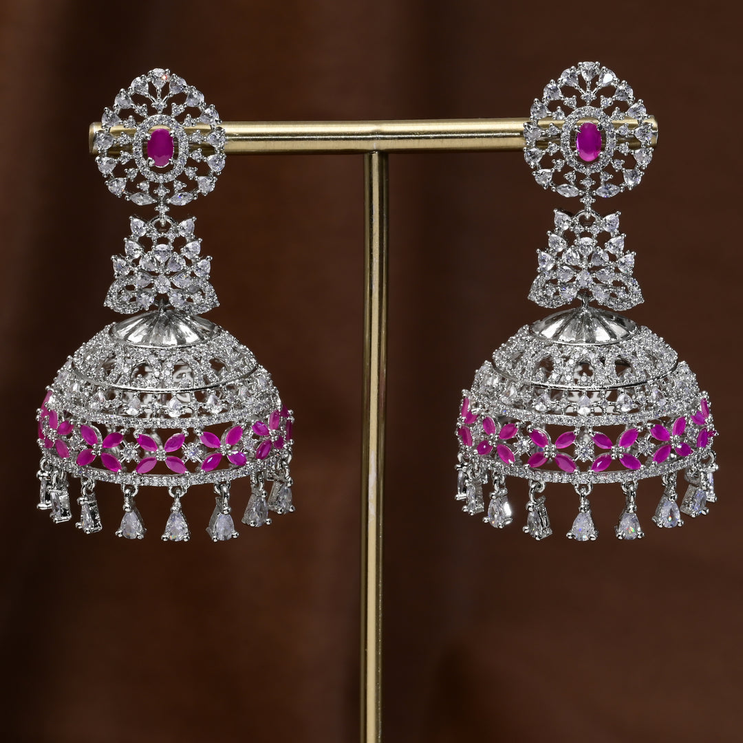 CZ Jhumka Earrings