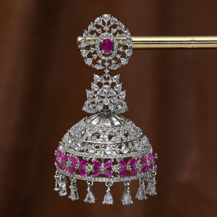 CZ Jhumka Earrings