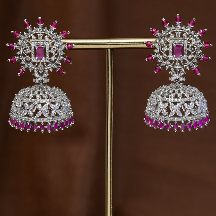 CZ Jhumka Earrings