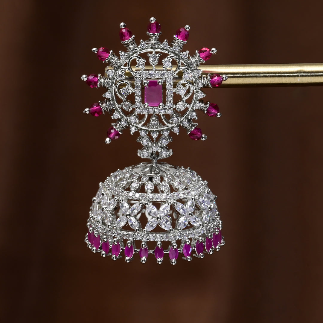 CZ Jhumka Earrings