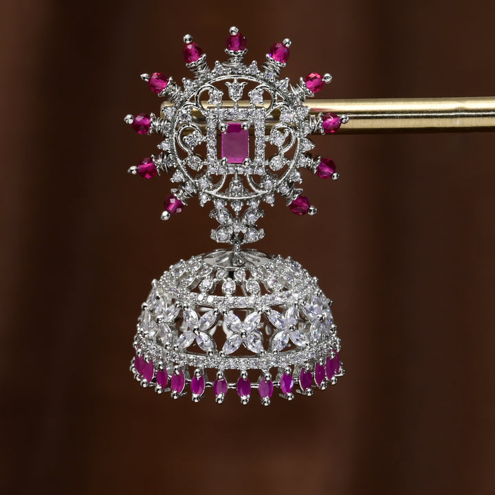CZ Jhumka Earrings