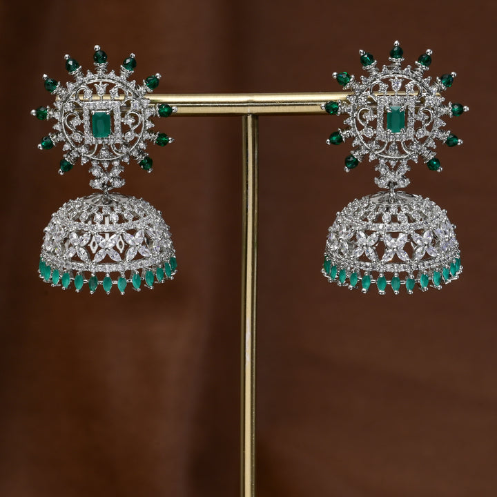CZ Jhumka Earrings