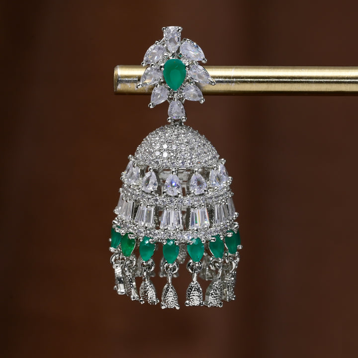 CZ Jhumka Earrings
