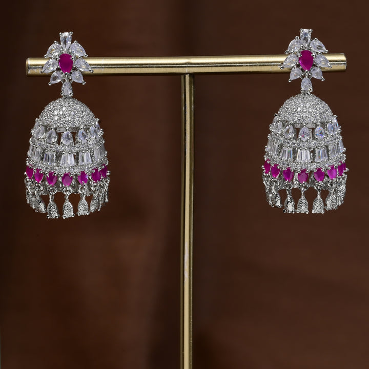 CZ Jhumka Earrings