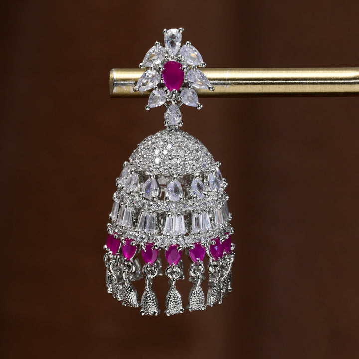 CZ Jhumka Earrings