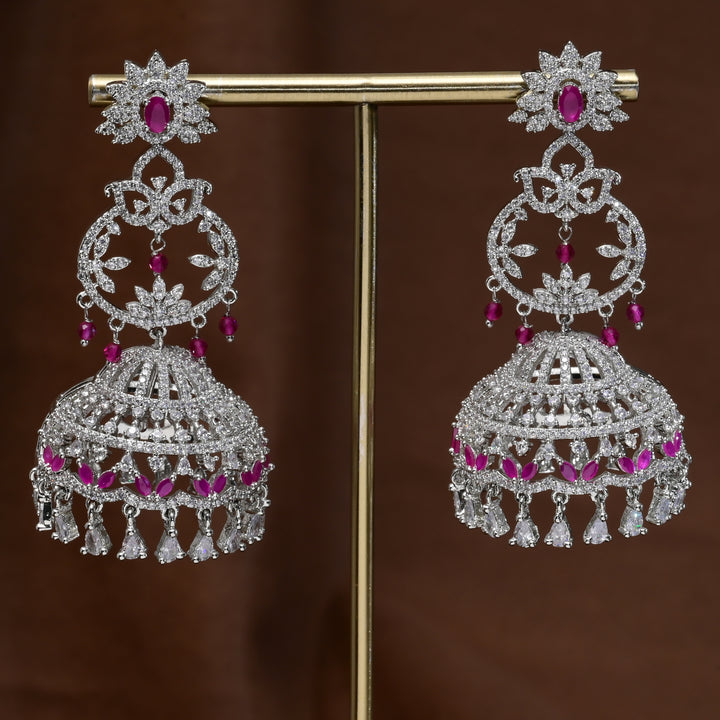 CZ Jhumka Earrings