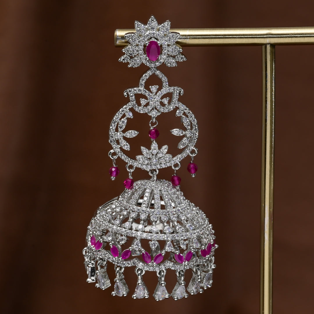 CZ Jhumka Earrings