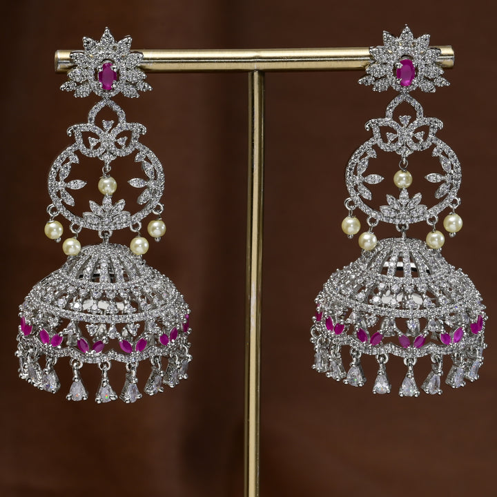 CZ Jhumka Earrings