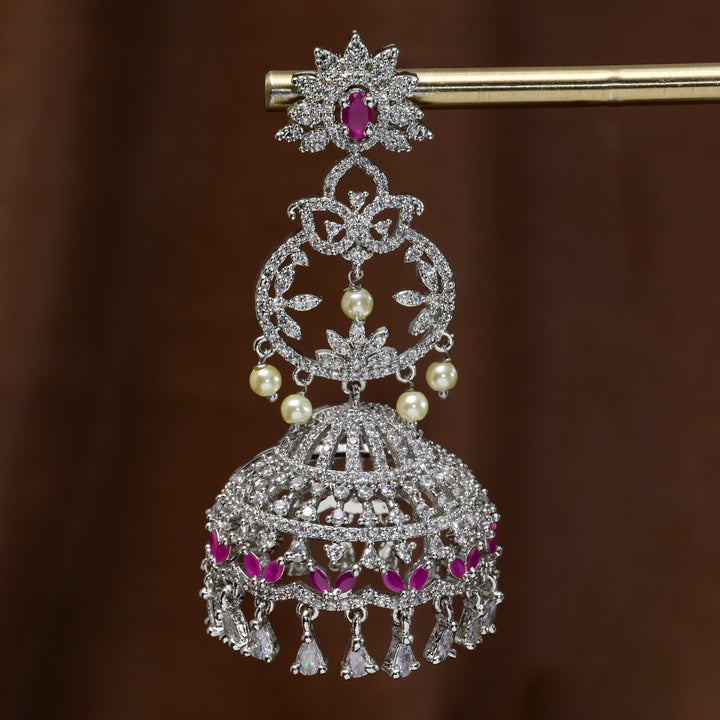 CZ Jhumka Earrings
