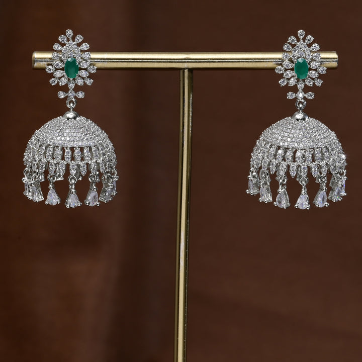 CZ Jhumka Earrings