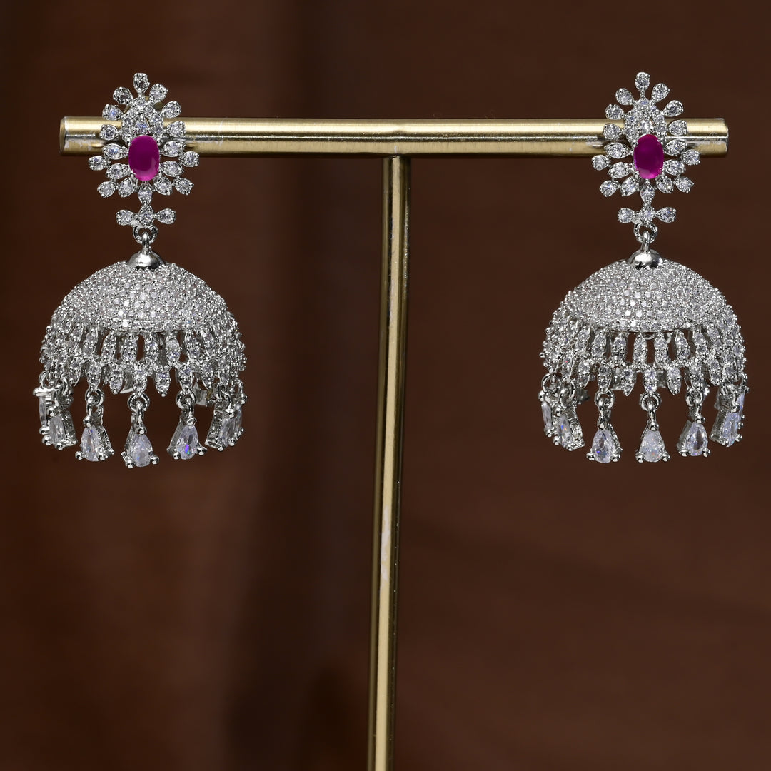CZ Jhumka Earrings