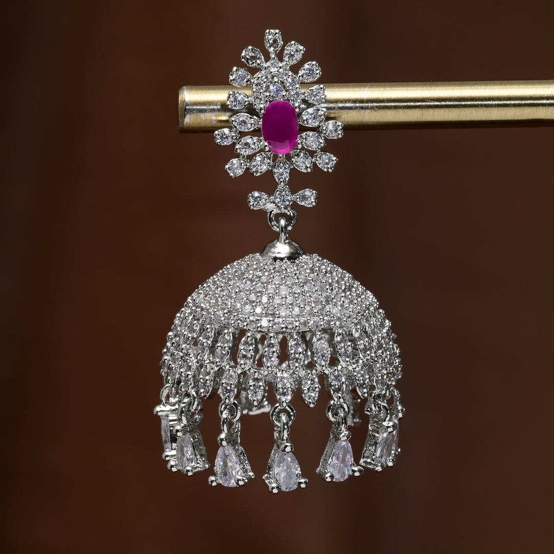 CZ Jhumka Earrings