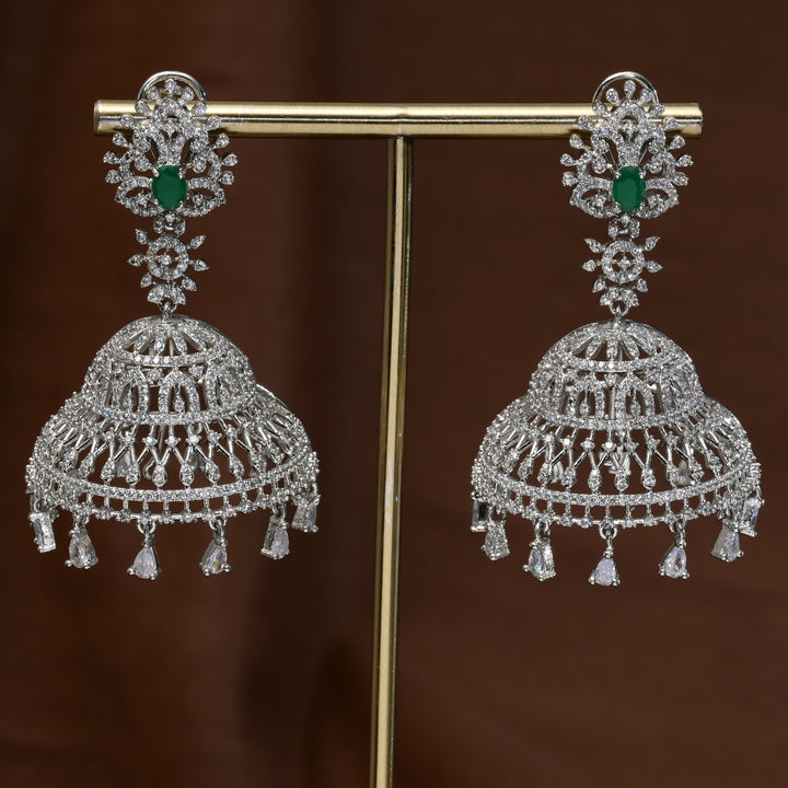 CZ Jhumka Earrings