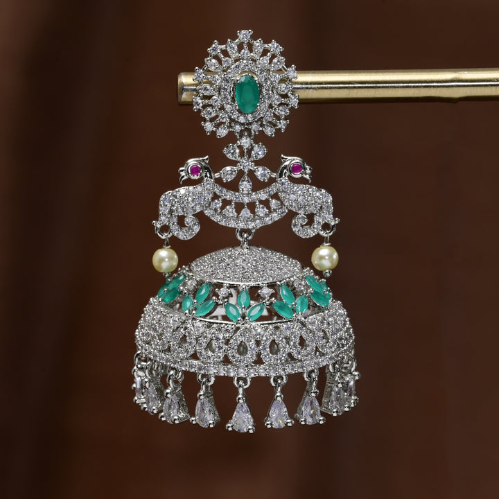 CZ Jhumka Earrings