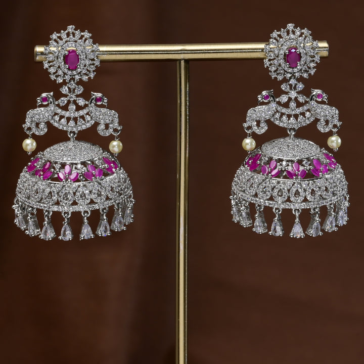 CZ Jhumka Earrings