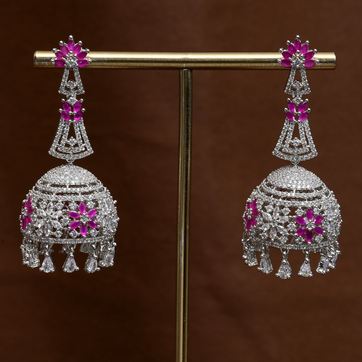 CZ Jhumka Earrings