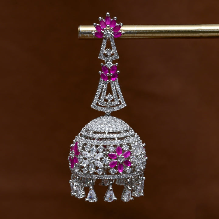 CZ Jhumka Earrings