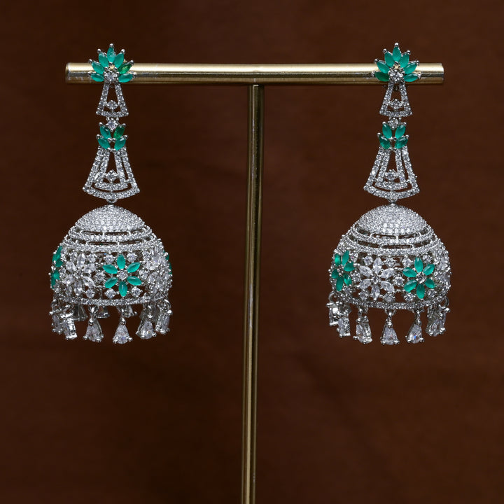 CZ Jhumka Earrings