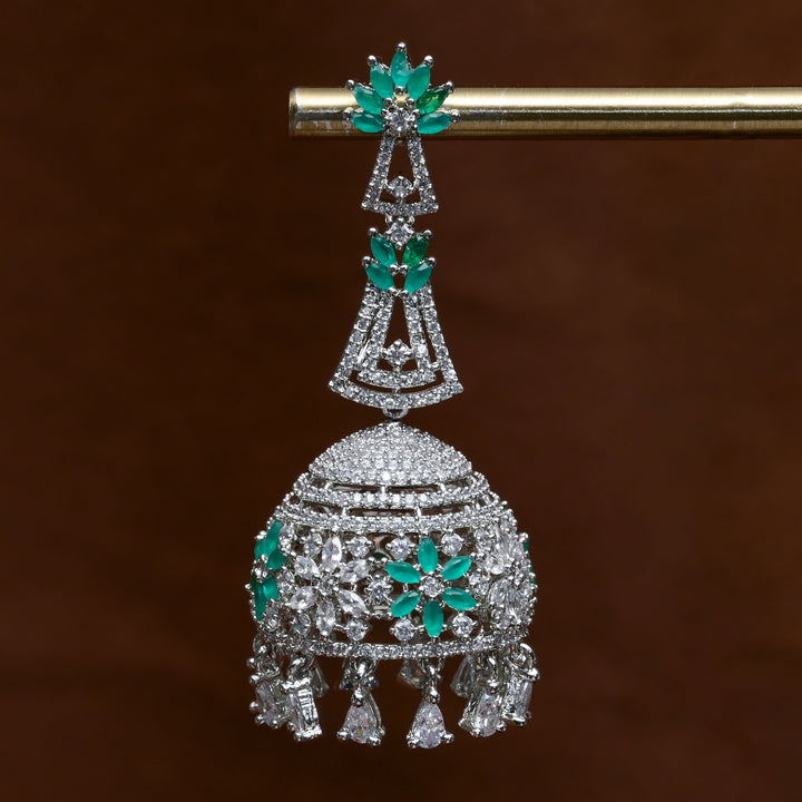 CZ Jhumka Earrings