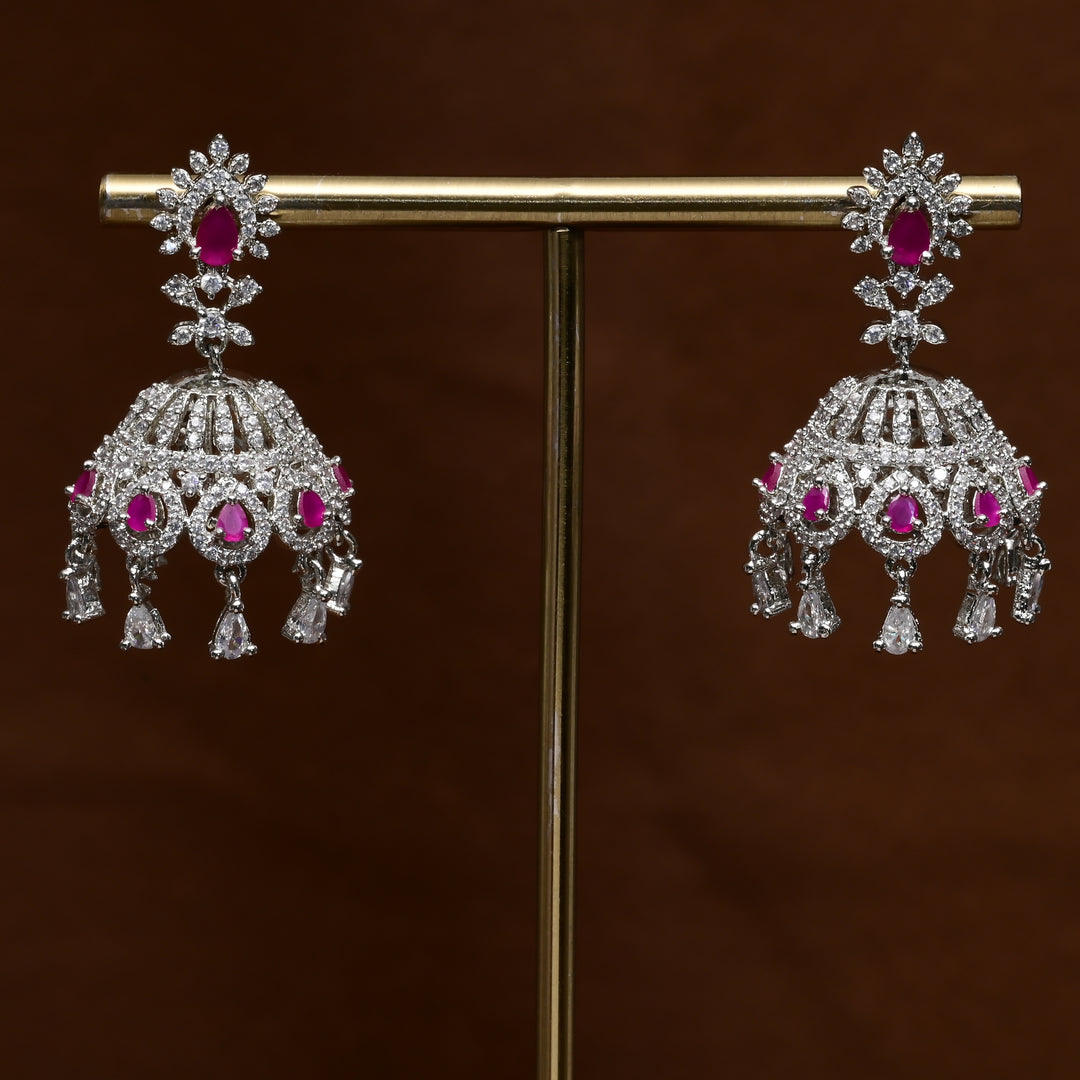 CZ Jhumka Earrings