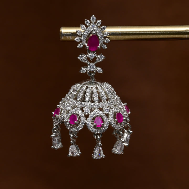 CZ Jhumka Earrings