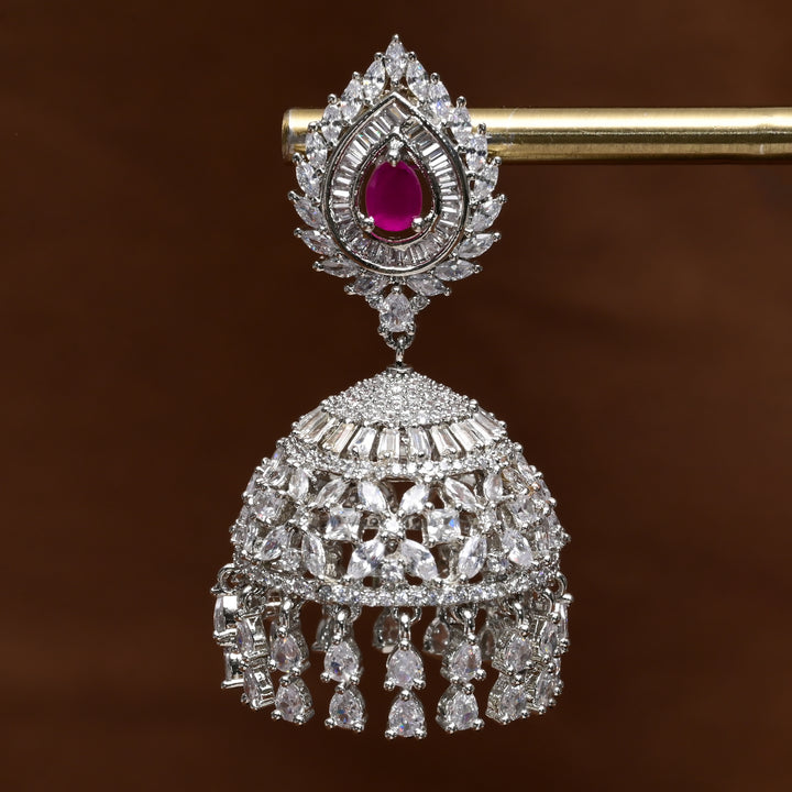 CZ Jhumka Earrings