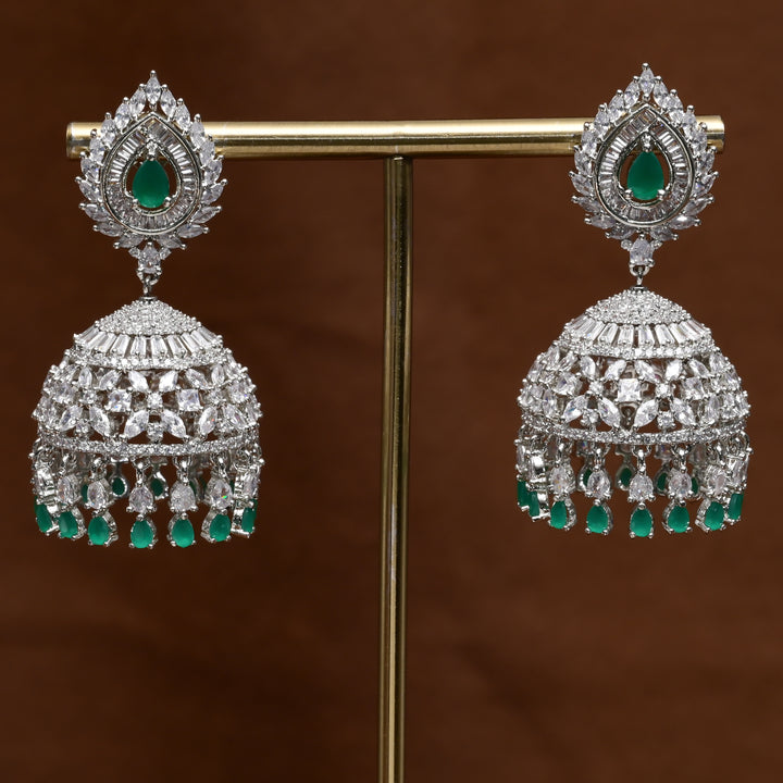 CZ Jhumka Earrings