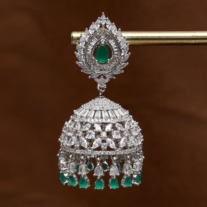 CZ Jhumka Earrings