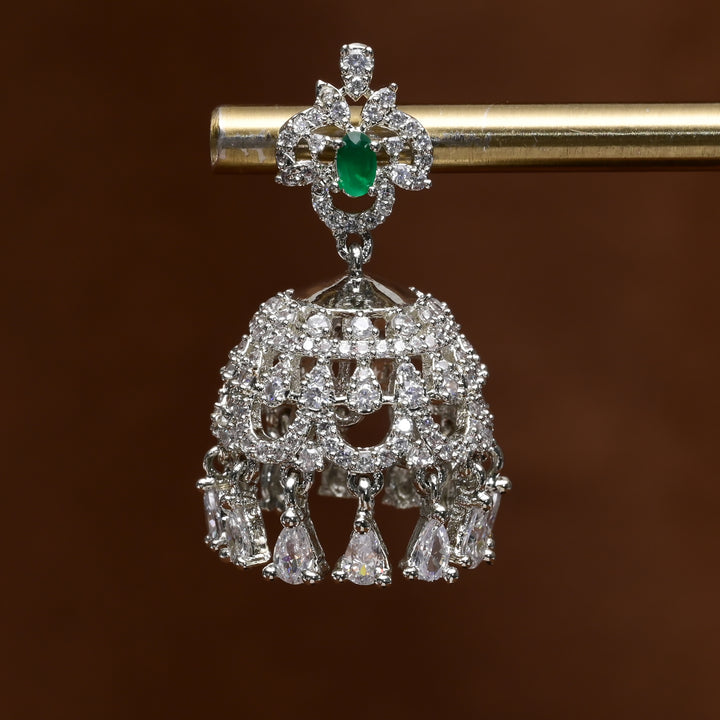 CZ Jhumka Earrings