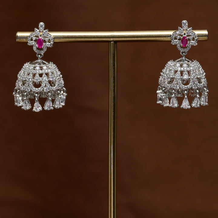 CZ Jhumka Earrings