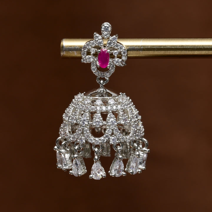 CZ Jhumka Earrings