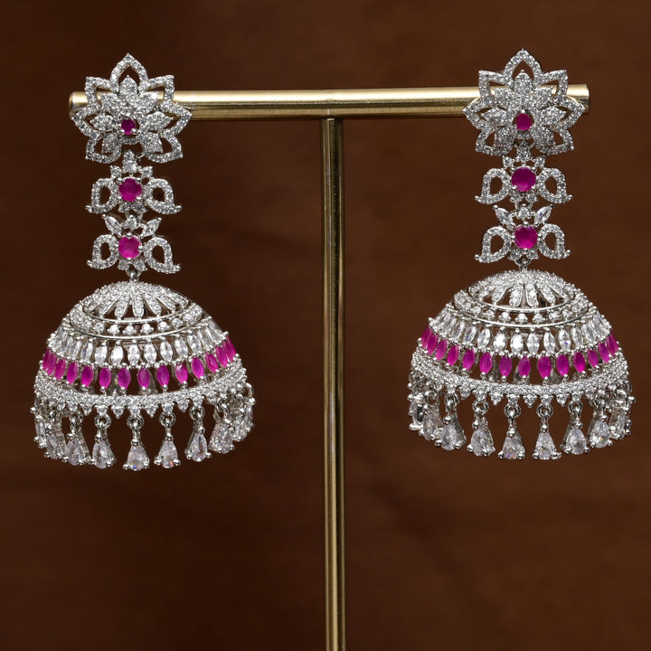 CZ Jhumka Earrings