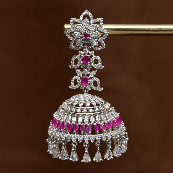 CZ Jhumka Earrings