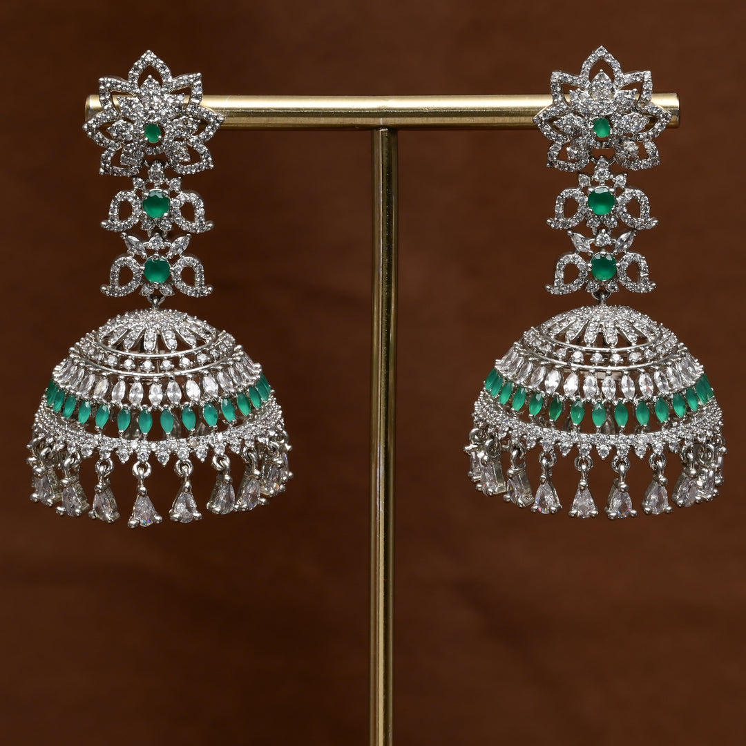CZ Jhumka Earrings