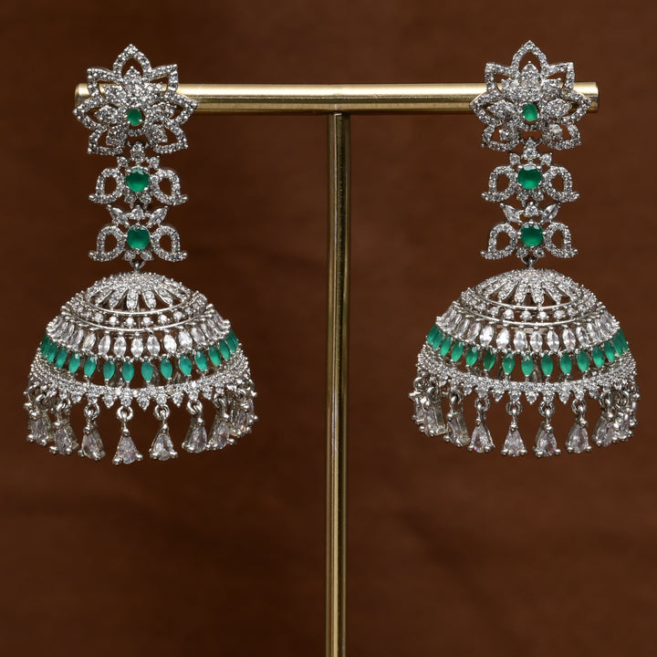 CZ Jhumka Earrings