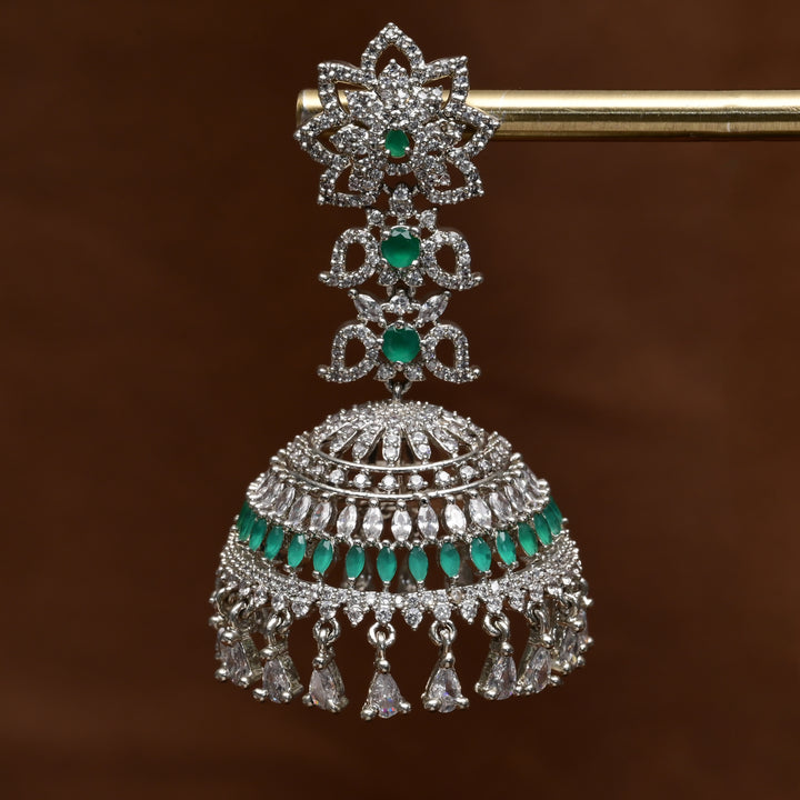 CZ Jhumka Earrings