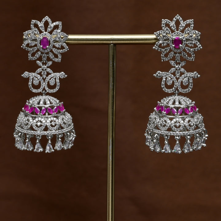 CZ Jhumka Earrings