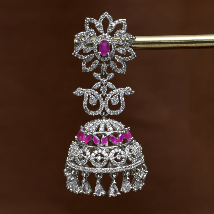 CZ Jhumka Earrings