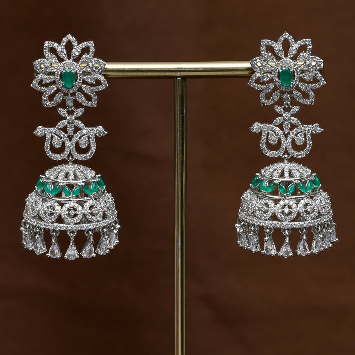 CZ Jhumka Earrings