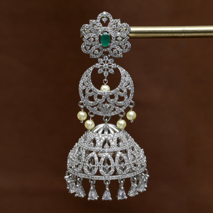 CZ Jhumka Earrings
